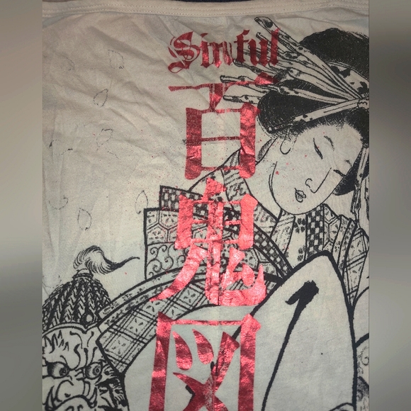 Rare Sinful Geisha Tunic Tank Medium - Picture 3 of 4